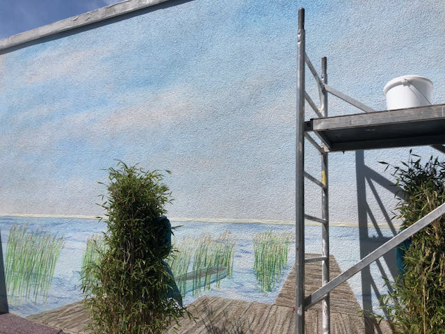 Wandmalerei auf Aussenwänden