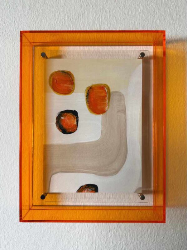 Minimalistische Kunst natur orange